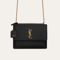 Saint Laurent Sunset Bag Black 9 Inches 442906D420W1000