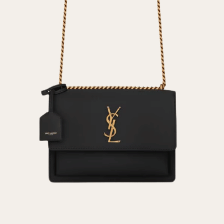 Saint Laurent Sunset Bag Black 9 Inches 442906D420W1000