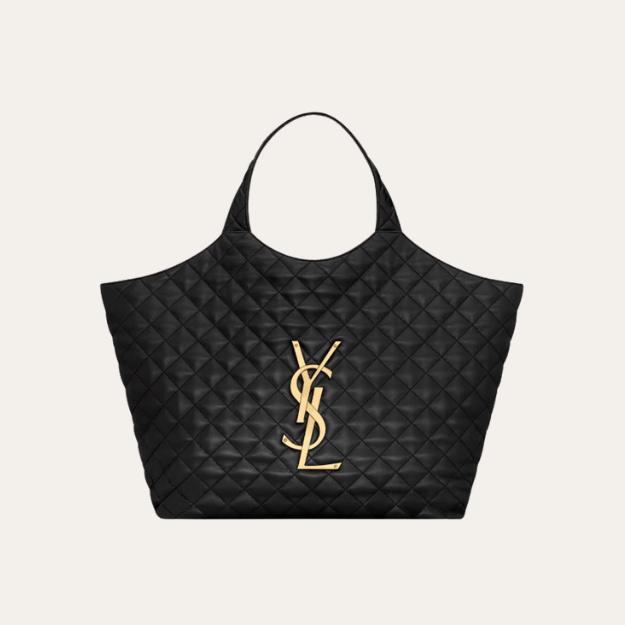 Saint Laurent Icare Maxi Shopping Bag Black 13.8 Inches 698651Aaang1000
