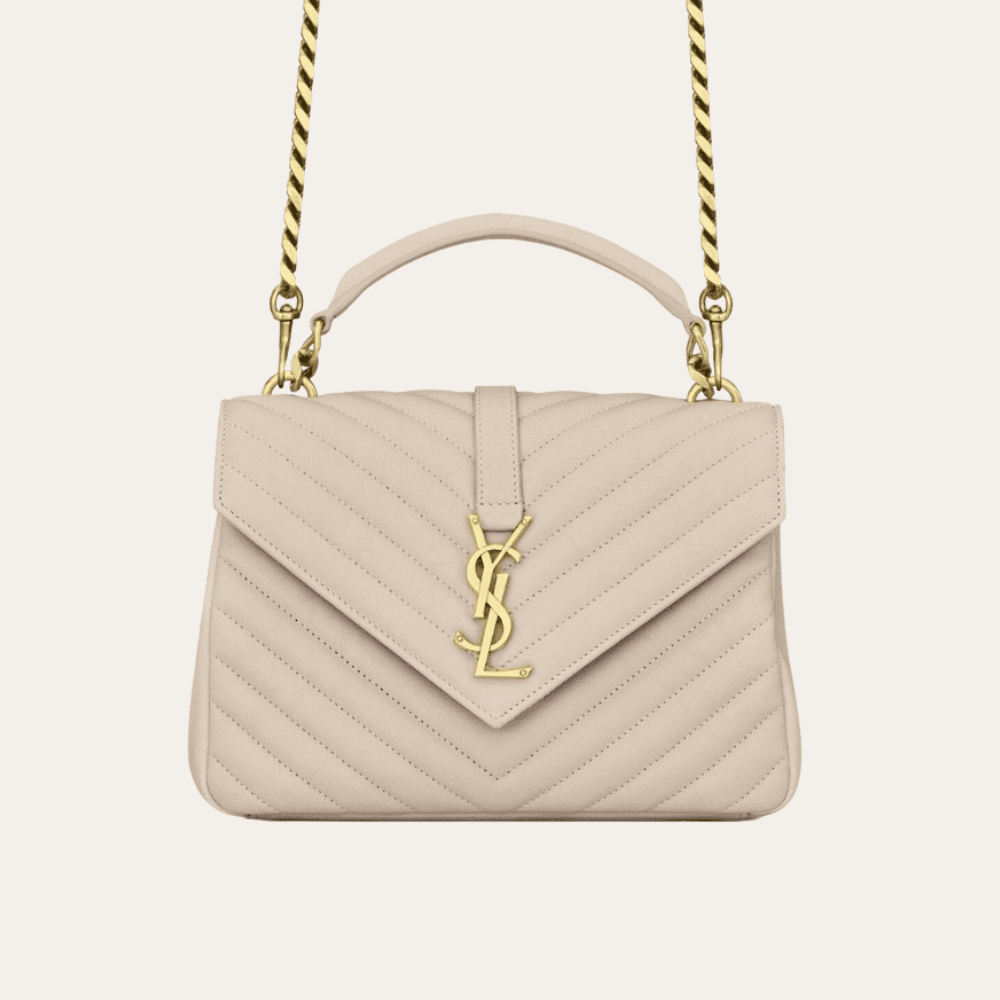 Saint Laurent College Medium Beige 9.4 Inches 600279BRM072721