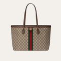 Gucci Ophidia Large Tote Bag Beige And Dark Brown Gg Supreme 15.0 Inches 631685 96LWB 8745