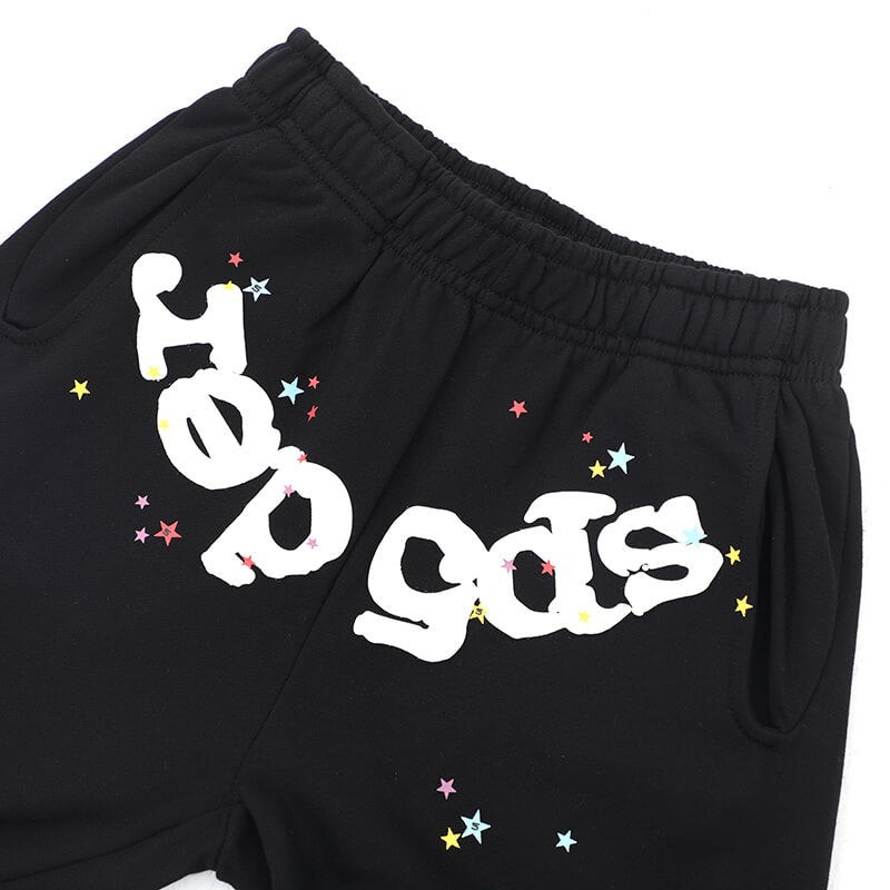 Sp5der Classic Flame Logo Graffiti Pant Brown #146