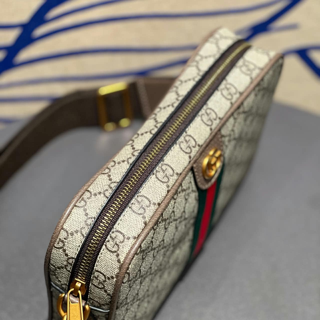 Gucci Ophidia Small Crossbody Bag Beige 9.1 Inches 839155 FAEOF 9745