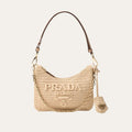 Prada Re Edition Crochet Bag Natural 8.7 Inches 1BC204 2M2T F0018 V JUO