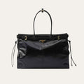 Prada Bonnie Extra Large Leather Handbag Black 42Cm 1BA439 2CYR F0002 V OOO