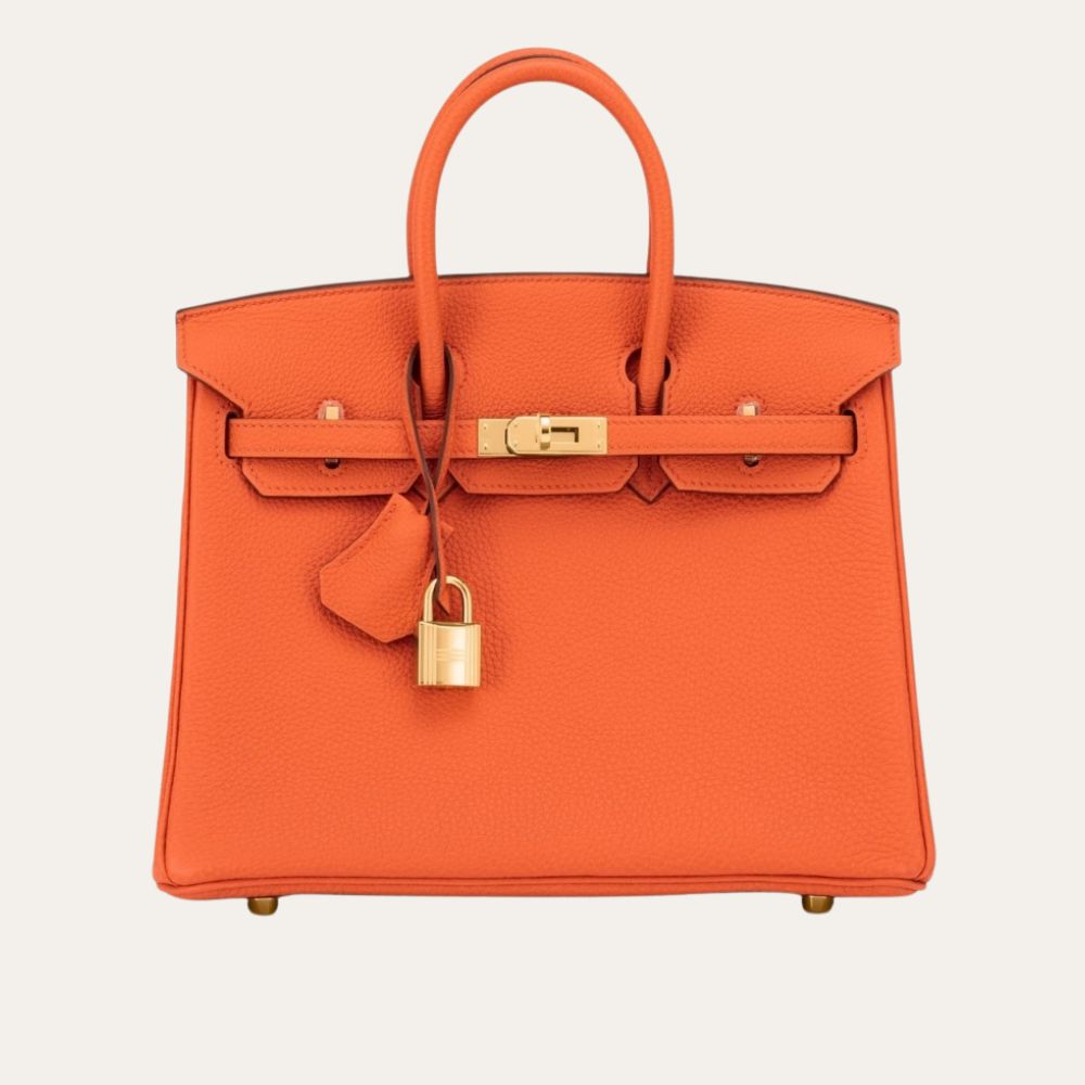 Hermes Birkin 35 Togo Leather Gold Hardware Orange 35Cm