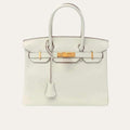 Hermes Birkin 30 Togo Mushroom White 30Cm