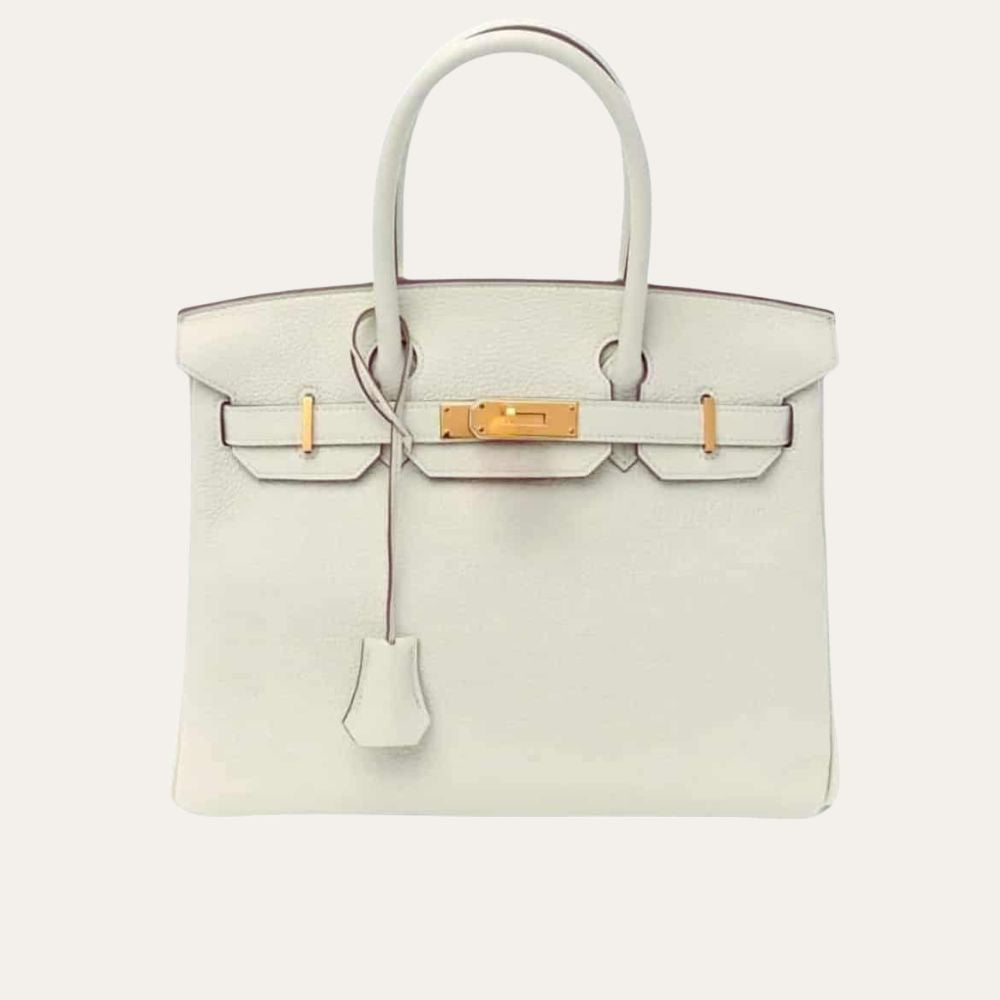 Hermes Birkin 30 Togo Mushroom White 30Cm
