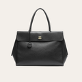 Chanel Large Tote Bag Grained And Gold Tone Metal Black 16.9 Inches AS6289 B24248 94305